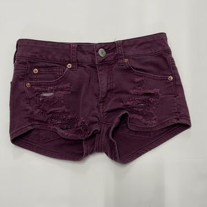 American Eagle Shorts Purple Size 0